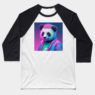 Vapor Wave Panda Baseball T-Shirt